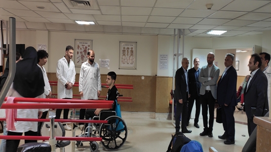 دیدار نوروزی رئیس دانشگاه علوم توانبخشی، از بیمارستان توانبخشی رفیده 